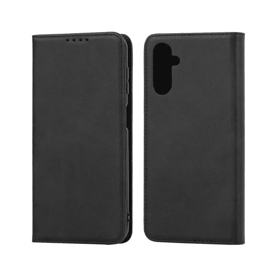 Leather Flip Cover with Internal Pocket For Samsung Galaxy A04s Black Leather Flip Cover with Internal Pocket For Samsung Galaxy A04s Black